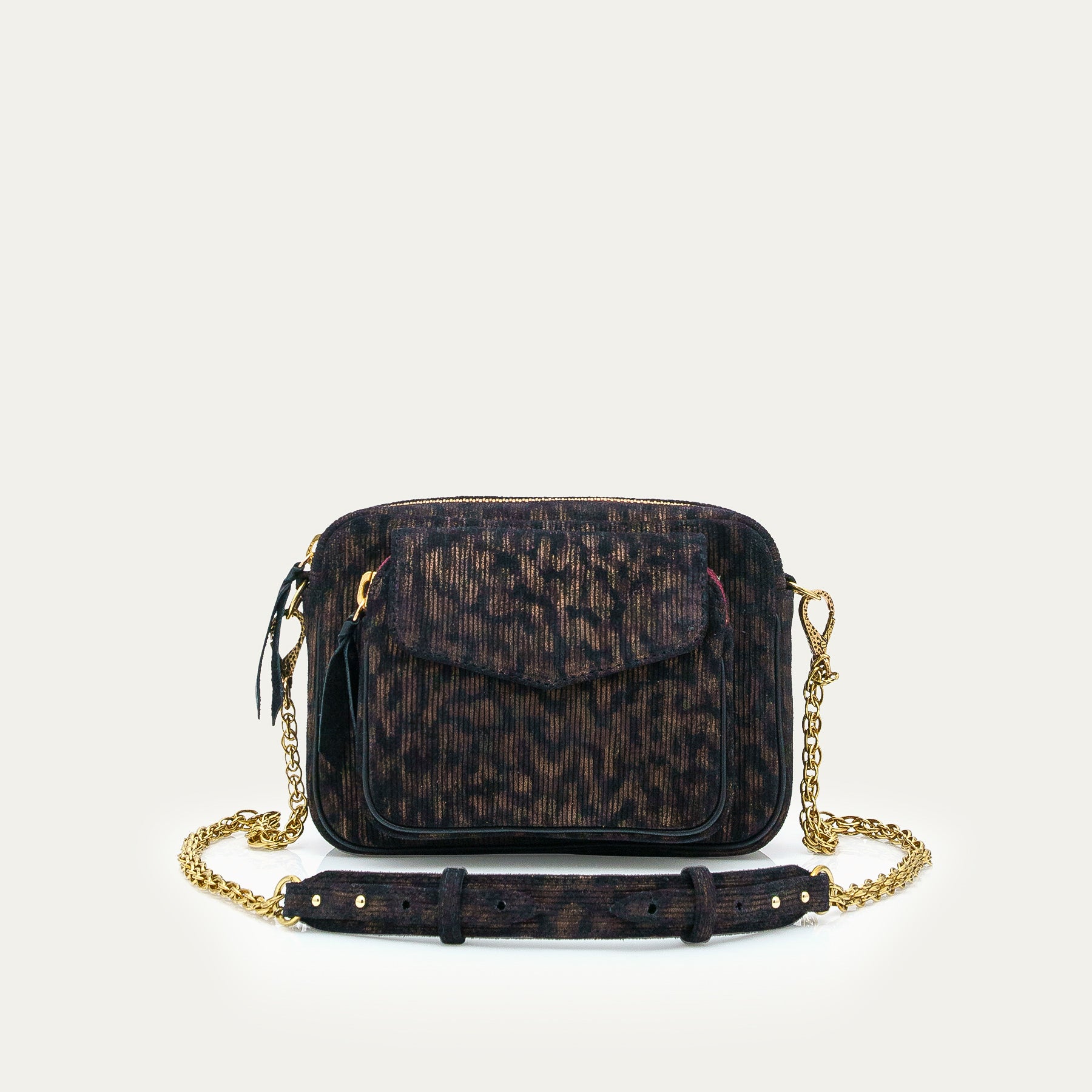 Sac Suede Charly Camouflage Métallique
