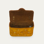Sac Suede Mini Ava Ambre Cloutée