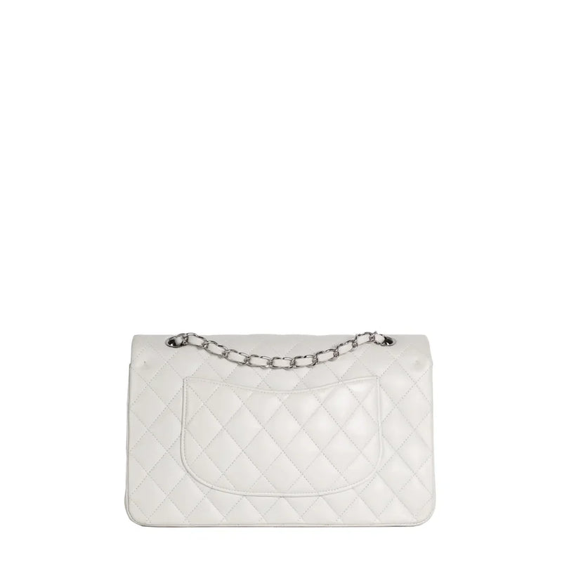 sac de seconde main timeless chanel  en cuir gris dos