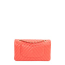 sac de seconde main timeless chanel  en cuir rose dos