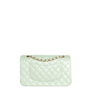 sac de seconde main timeless chanel  en cuir vert dos