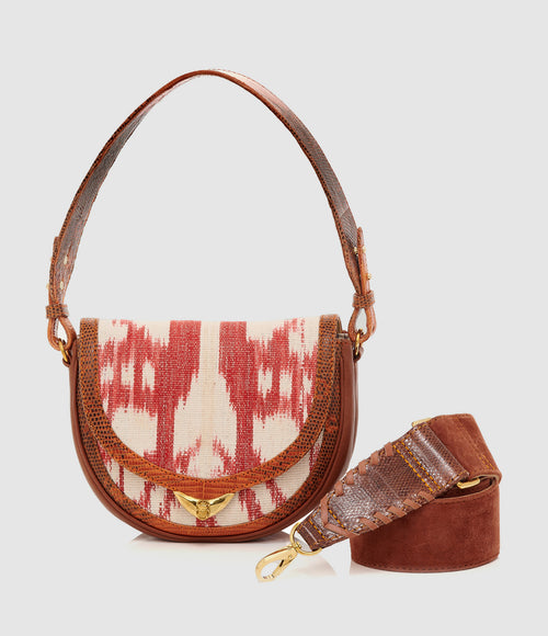 Claris Virot - Sac Victoria Bandoulière Timor Rouge - Femme