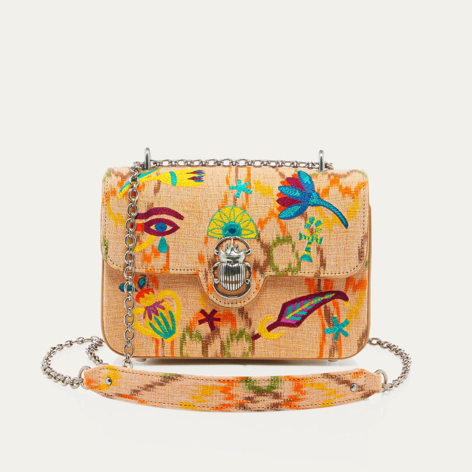 Sac Tissu Ava Medium Amphore Brodé