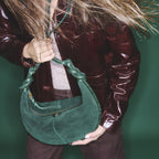 Sac Veau Velours Chris Vert Jade