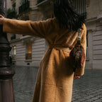 Sac Veau Velours & Python Estelle Cognac Oasis