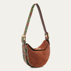 Sac Veau Velours & Python Estelle Cognac Oasis