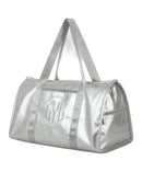 sac de voyage pliant argent GYL vue trois quarts 55 cm