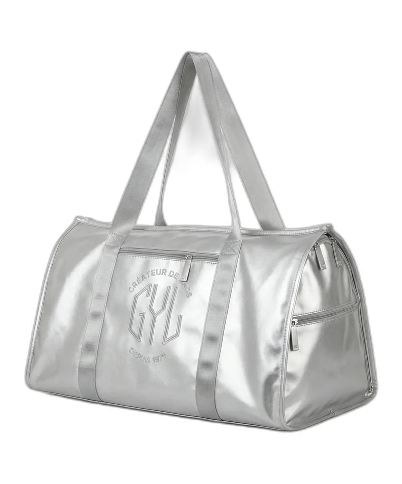 sac de voyage pliant argent GYL vue trois quarts 55 cm