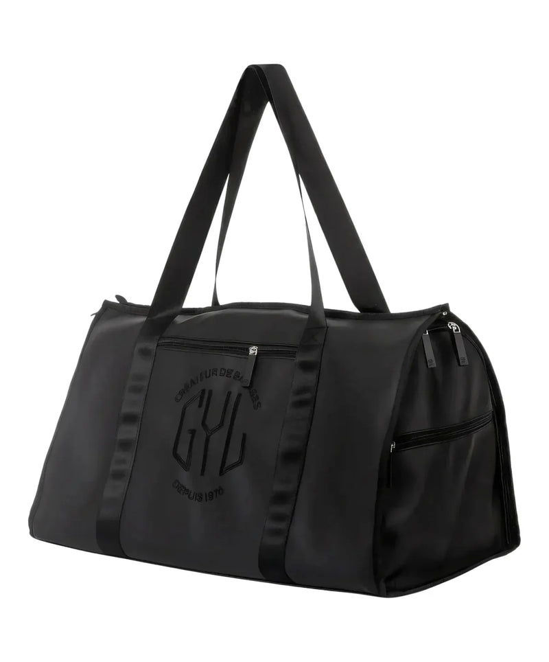 sac de voyage pliant noir GYL vue trois quarts 55 cm