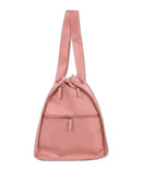 sac de voyage pliant or rose GYL vue de profil 55 cm
