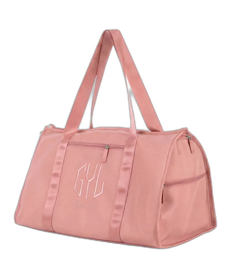 sac de voyage pliant or rose GYL vue trois quarts 55 cm