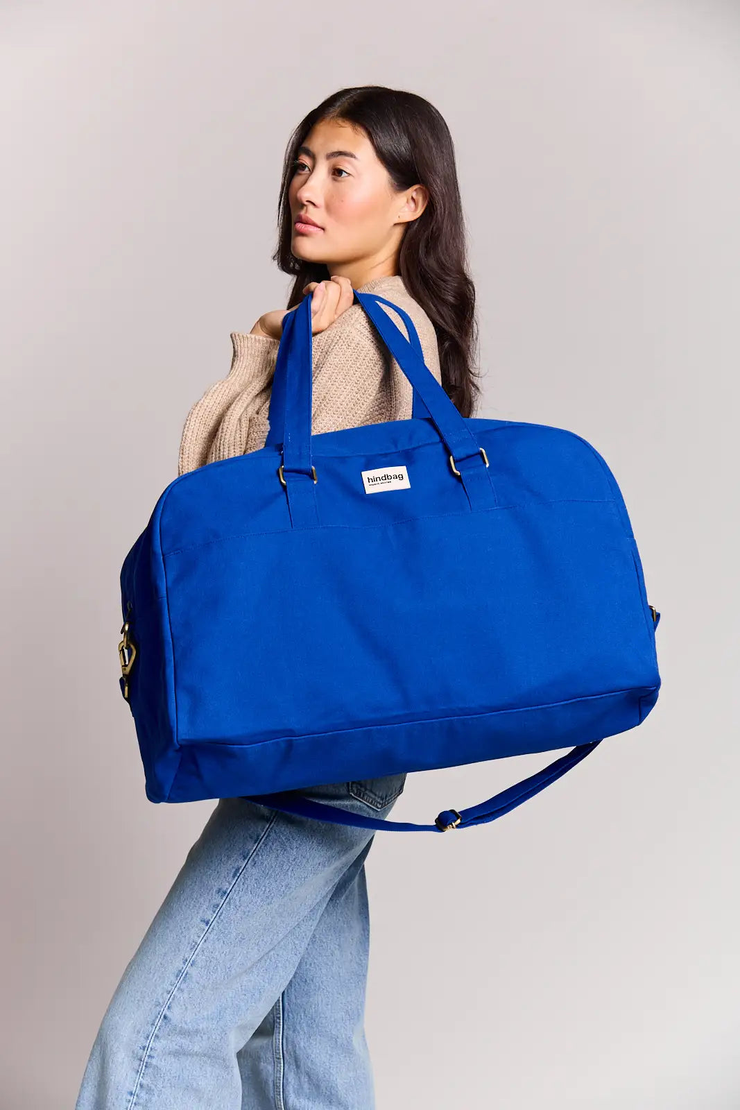 Bolsa de viaje grande Yves azul eléctrico mujer