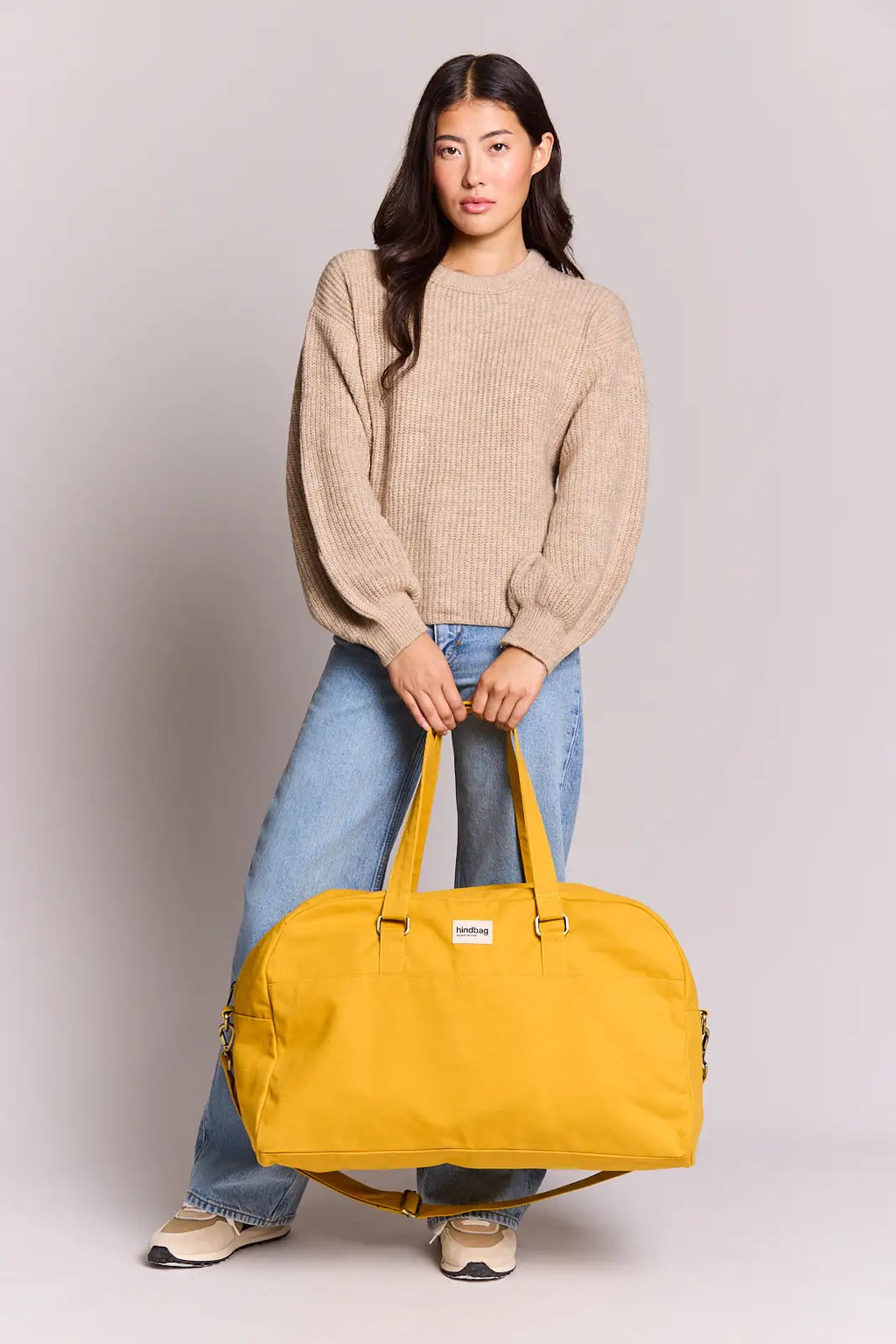 Grande borsa da viaggio unisex Yves color zafferano