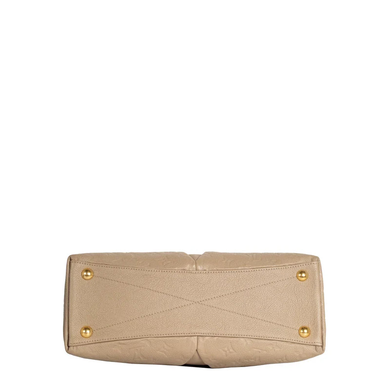 sac de seconde main v tote louis vuitton en cuir beige bas