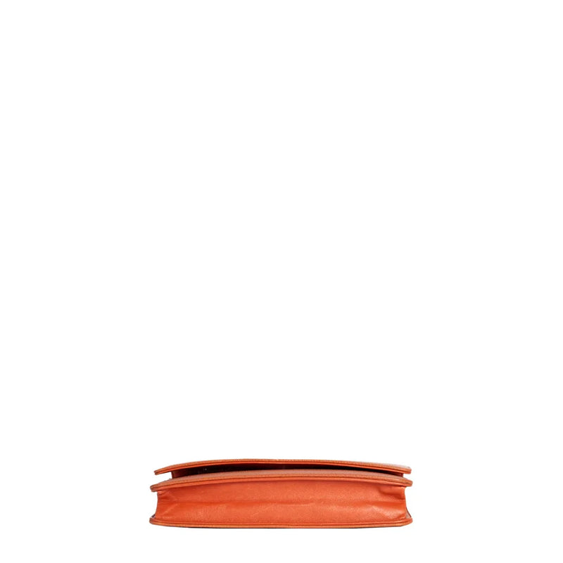 Chanel - Sac Wallet On Chain Edition Limitée En Cuir Orange