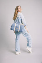 Weekendtaske Charlie blå denim dame