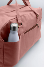 Yves large travel bag blush pink back pockets