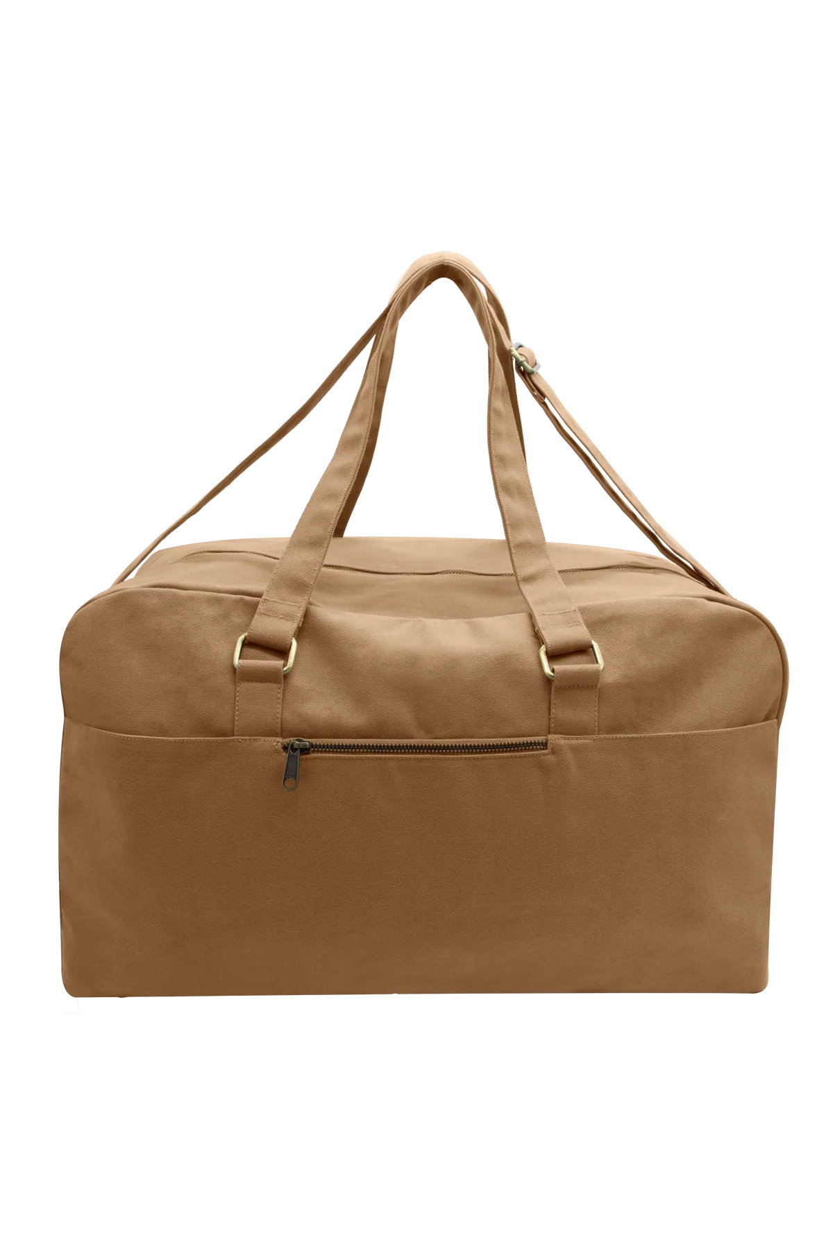 Große Unisex-Reisetasche Yves in Zimtbraun, Produktaufnahme von hinten