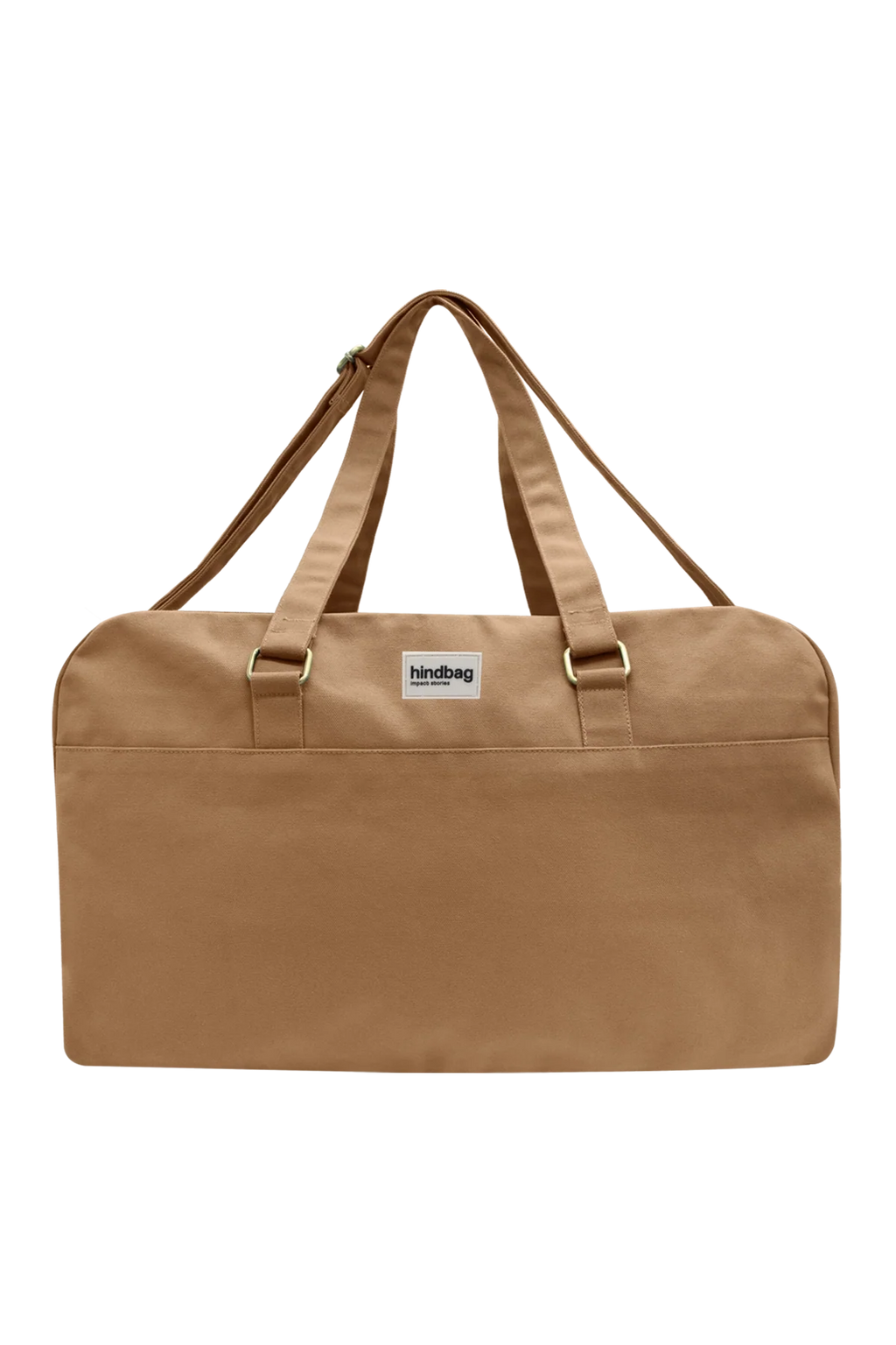 Große Unisex-Reisetasche Yves in Zimtbraun, Produktaufnahme von vorn