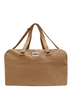 Große Unisex-Reisetasche Yves in Zimtbraun, Produktaufnahme von vorn