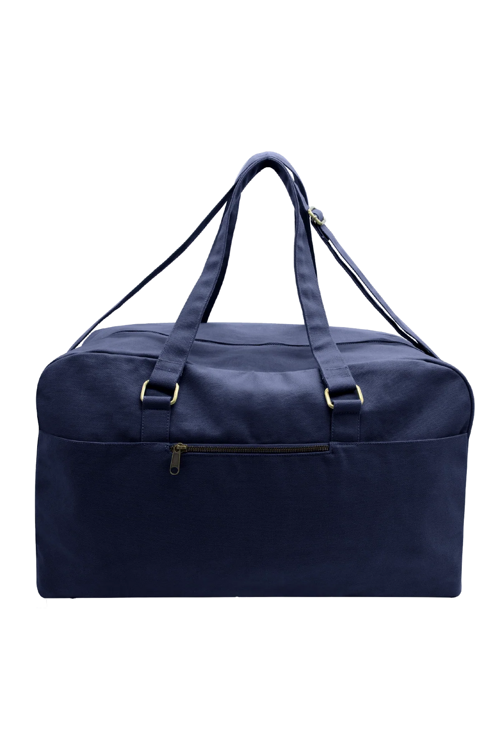 Borsa da viaggio Yves blu navy, vista posteriore su sfondo neutro