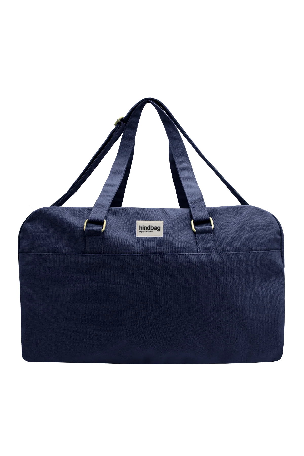Borsa da viaggio Yves blu navy, vista frontale su sfondo neutro