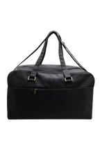 Große Unisex-Reisetasche Yves in Schwarz, Produktaufnahme von hinten