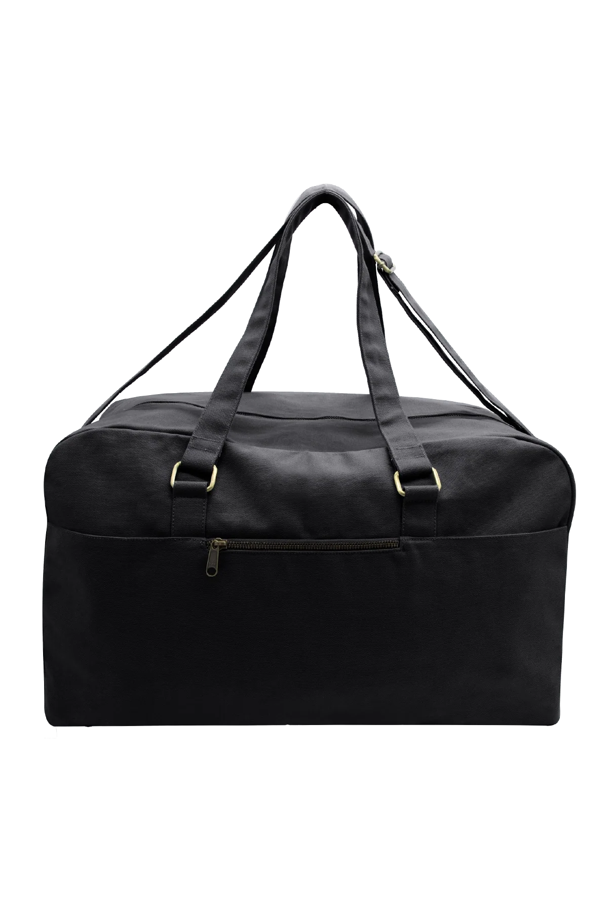 Große Unisex-Reisetasche Yves in Schwarz, Produktaufnahme von hinten