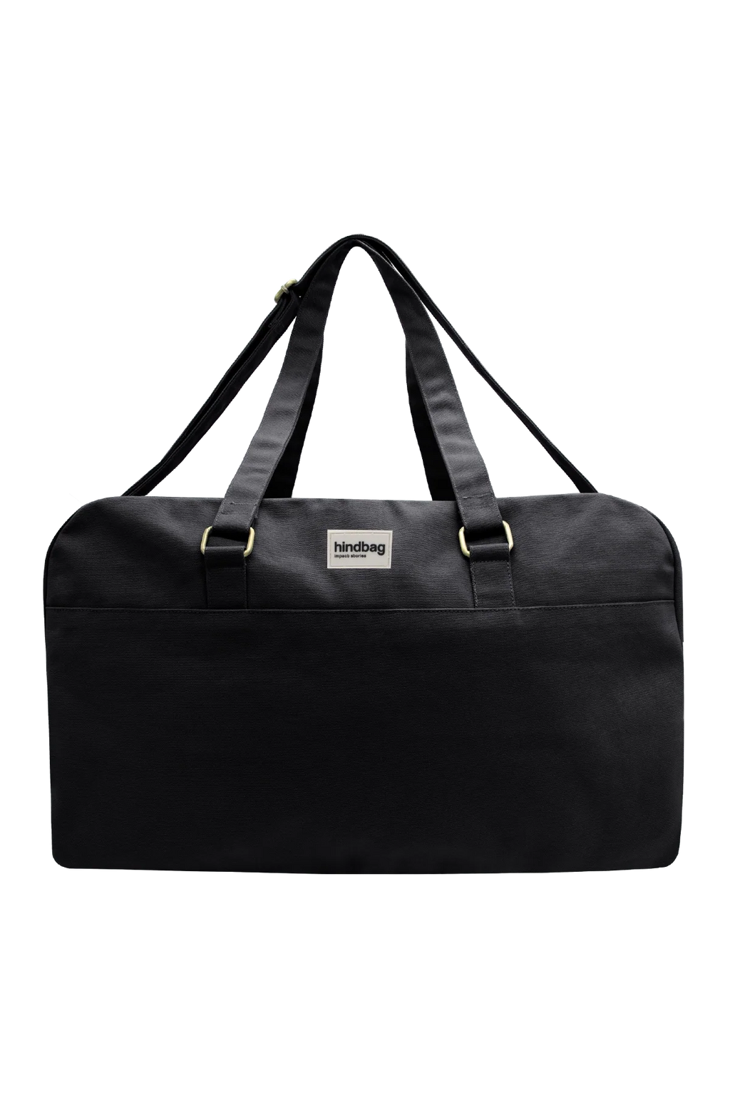 Große Unisex-Reisetasche Yves in Schwarz, Produktaufnahme von vorn