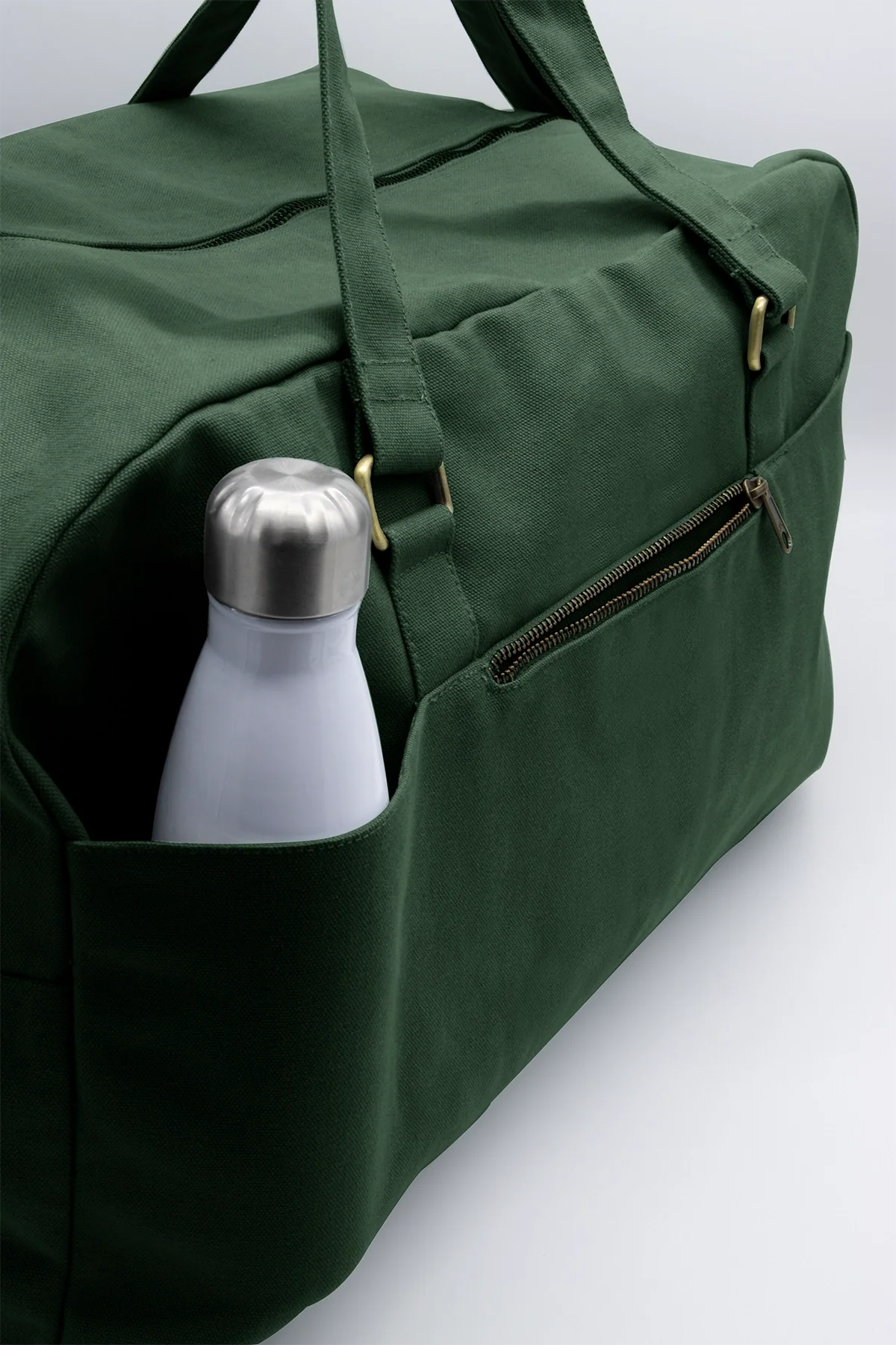 Yves large travel bag Fir green back pockets
