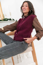 SACHA Bordeaux - Gilet senza maniche