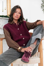 SACHA Bordeaux - Gilet senza maniche