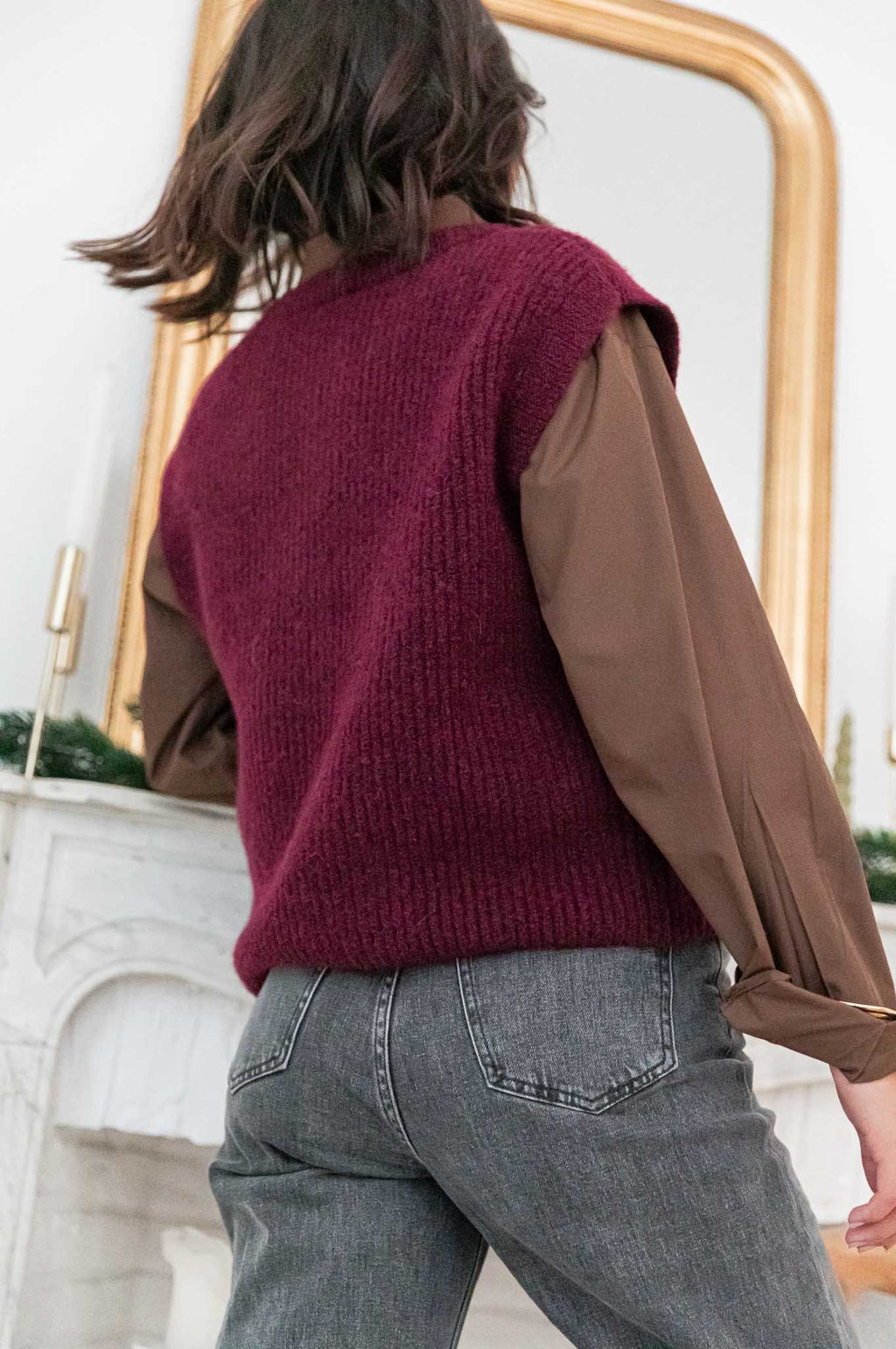 SACHA Bordeaux - Gilet senza maniche
