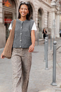 SACHA Grigio antracite - Gilet senza maniche