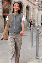 SACHA Grigio antracite - Gilet senza maniche