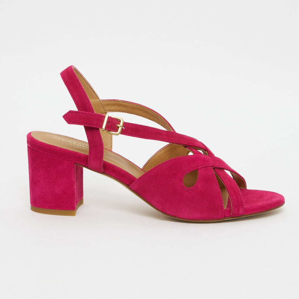 Sacha Suede Sandals - Fuchsia