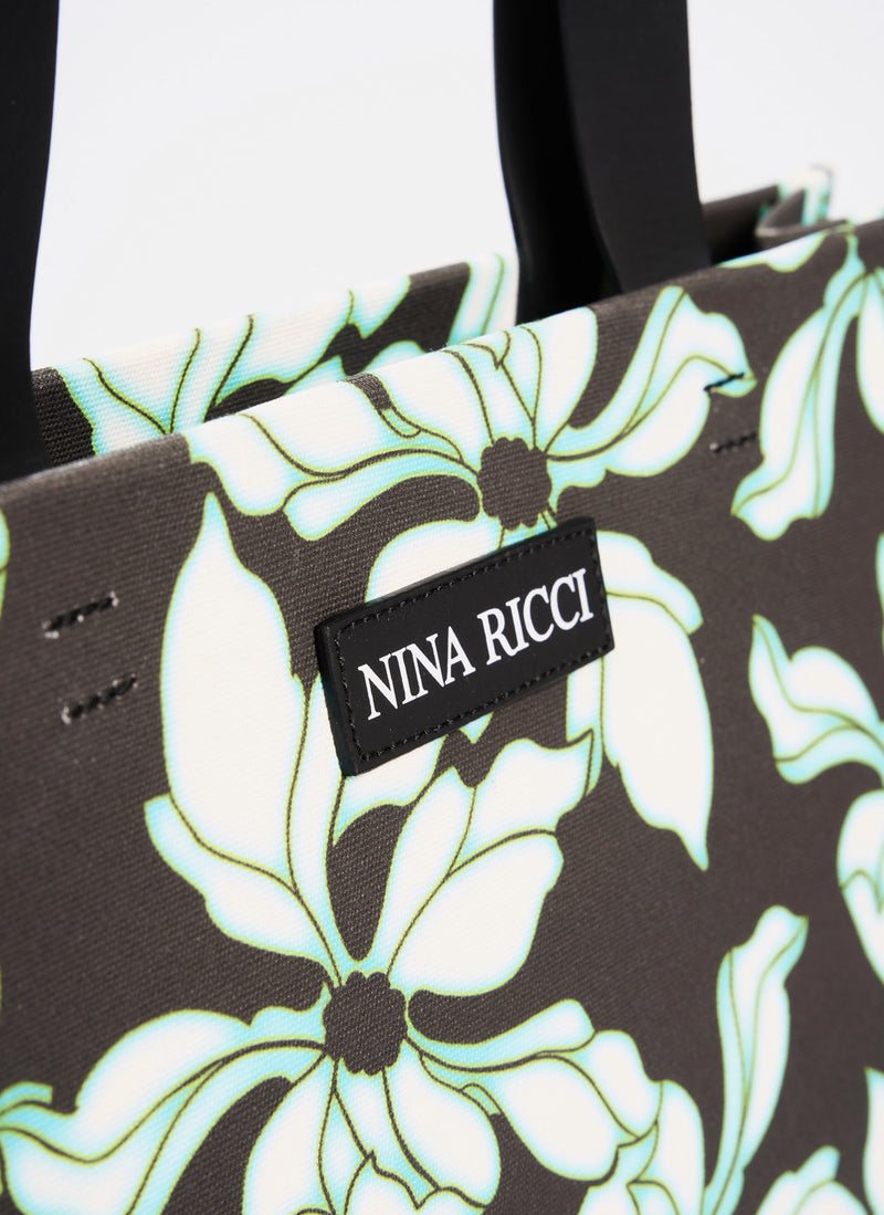 Nina Ricci - Sac À Main - Noir / Vert D Eau - Femme