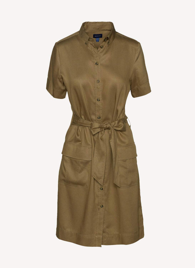 Gant - Robe Chemise Safari - Aloe Green - Femme