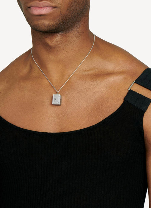 Hatton Labs - Safe Pendant Necklace - Silver - Man