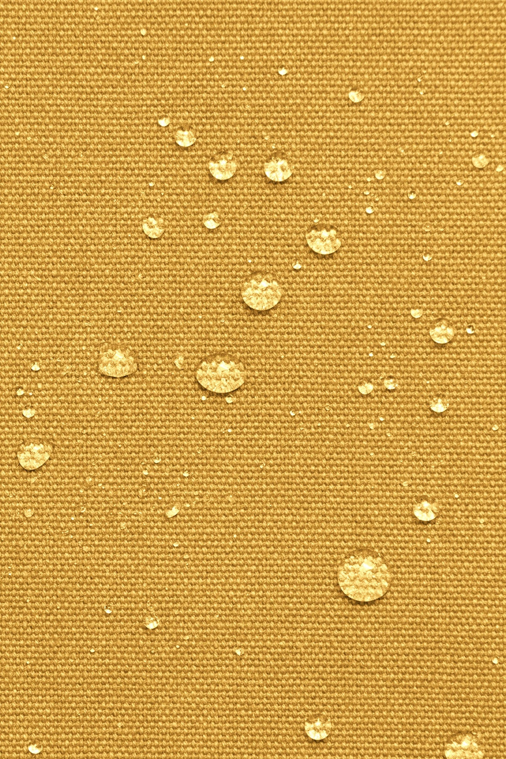 DETTAGLIO del tessuto idrorepellente color zafferano