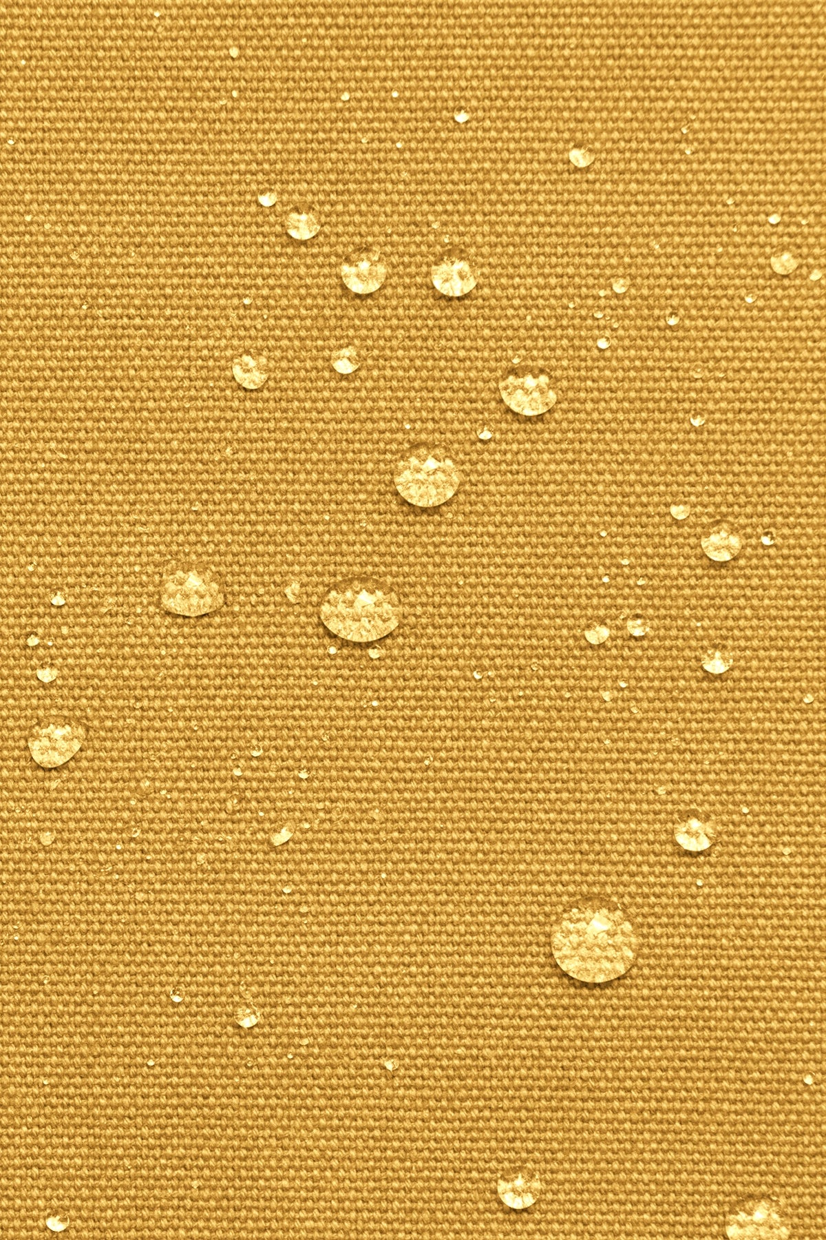 DETTAGLIO del tessuto idrorepellente color zafferano