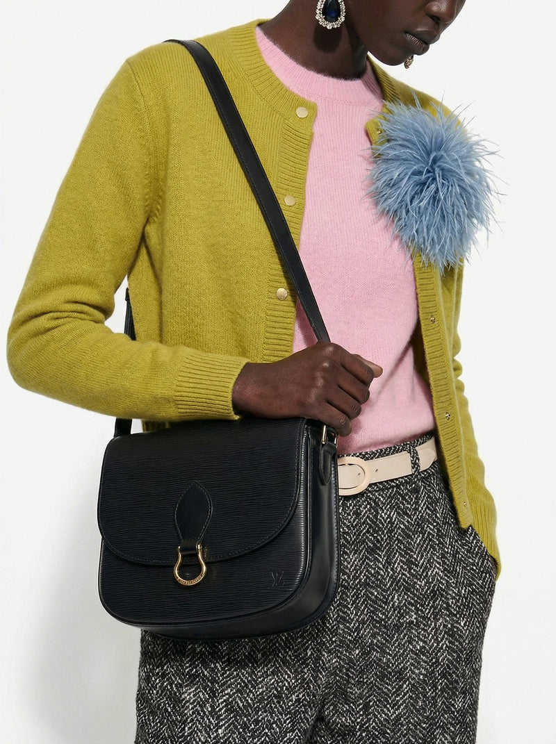 Louis Vuitton Saint Cloud Gm Cuir Épi Noir