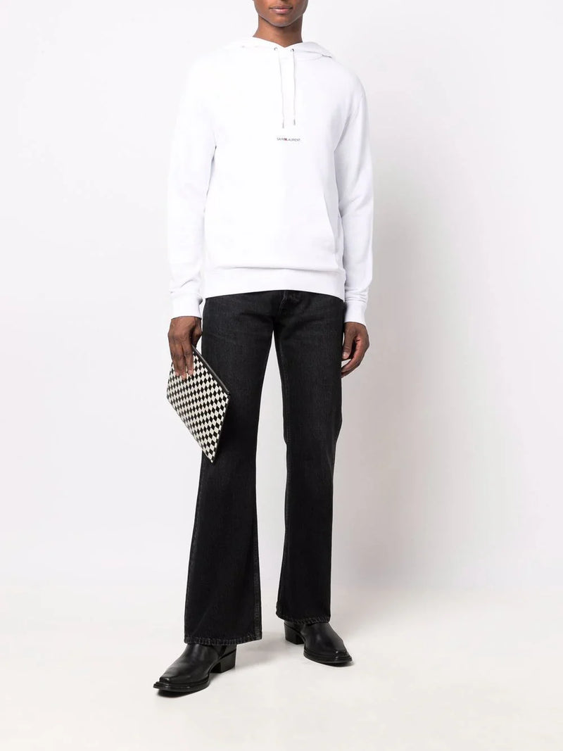 Hoodie Signature - Saint Laurent - White