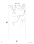 Fresque Sakura - Blanc