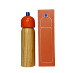 molinillo de pimienta Maegen madera, naranja y azul