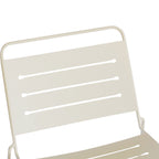 Solena - 2-Seater Garden Set - Metal - Beige