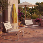 Solena - 2-Seater Garden Set - Metal - Beige