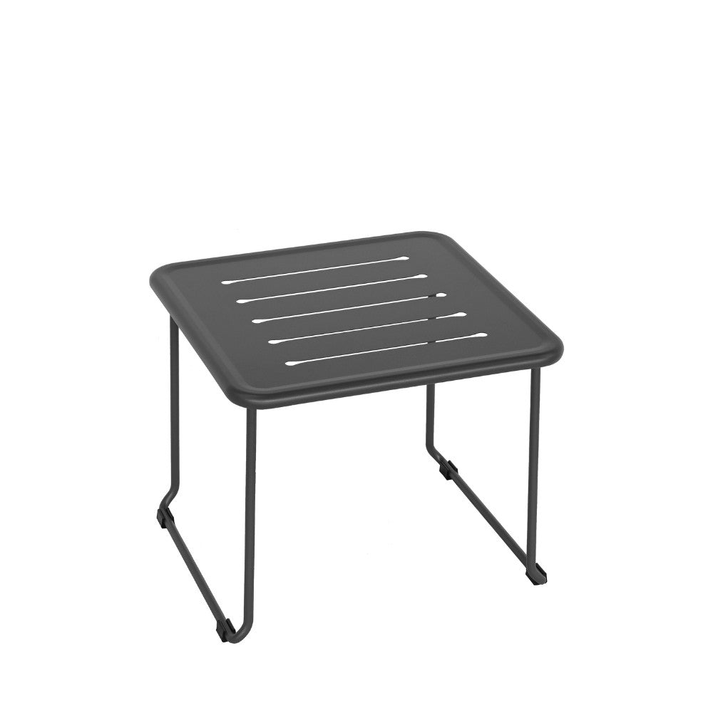 Solena - Conjunto de jardín para 2 personas - Metal - Gris oscuro