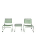 Solena - 2-Person Garden Set - Metal - Green