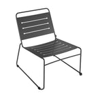 Solena - Conjunto de jardín para 2 personas - Metal - Gris oscuro